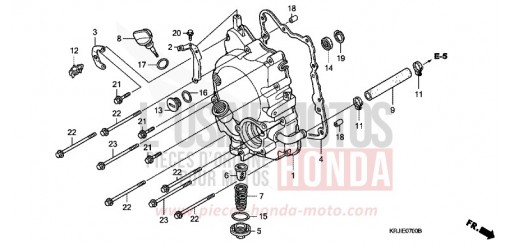RIGHT CRANKCASE COVER (FES1253-5) (FES1503-5) FES1255 de 2005